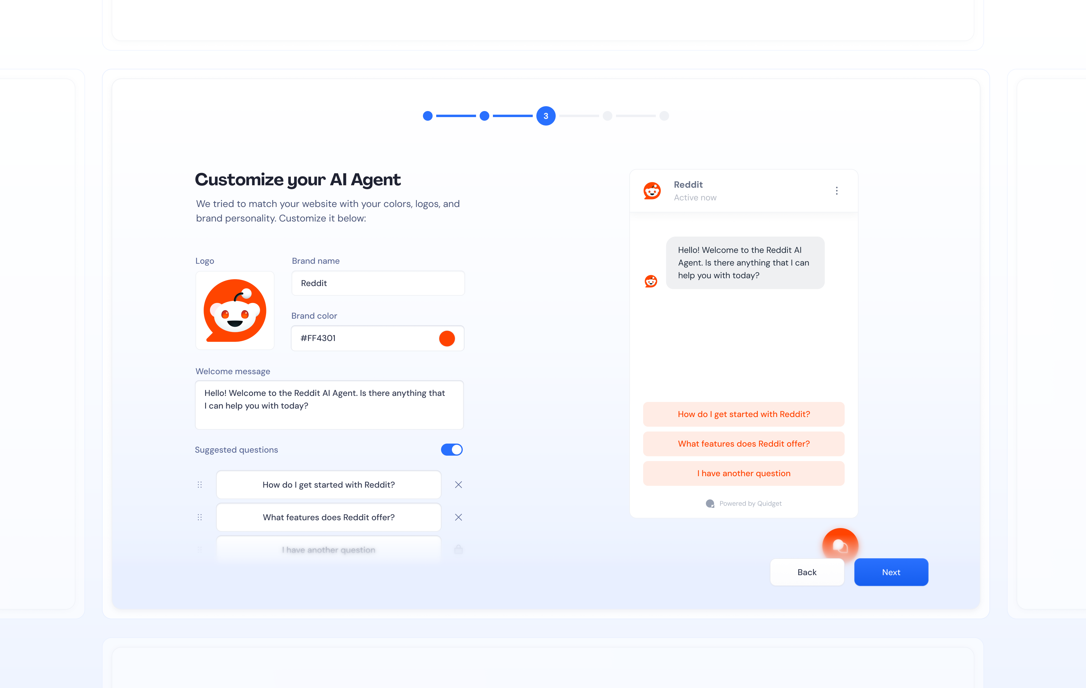 Step 3 — Customize your AI Agent